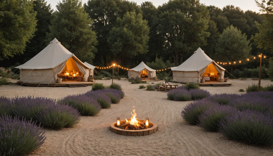 Experience unique glamping accommodations in France